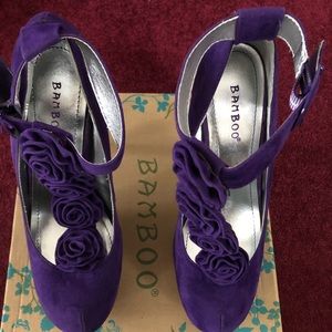 Bamboo Purple Heels Brand New
